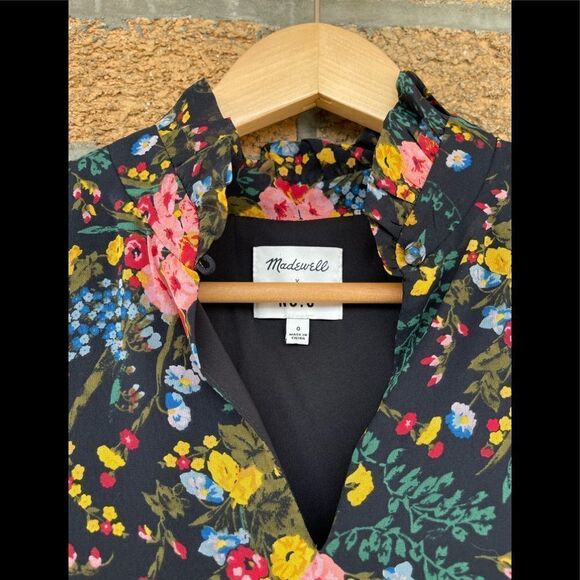 Madewell x No.6 Silk Beacon Dress in Garden Bouquet size 0 - Picture 5 of 14